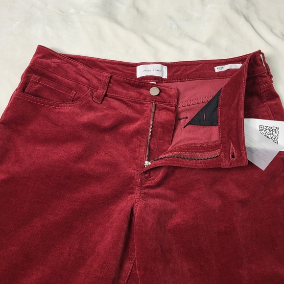 Dear John Rosa Flare Red Velvet Pants. Size 31 Waist - Picture 10 of 14